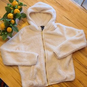 Rue21 Fuzzy Jacket, Ivory, Small